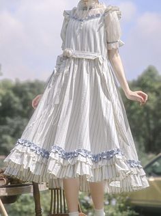 ❤sheer lace puff sleeve inner shirt + ruffled shoulder striped fairy dress + handmade corsage❤︎

Please allow 3 weeks for product delivery. Handmade Corsage, White Slip Dress, Dress Handmade, White Slip, Fairy Dress, Puff Sleeve Top, Sheer Lace, Puff Sleeve, Slip Dress