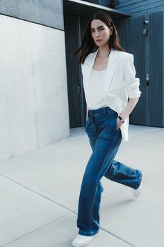 Experience a new level of comfort and style with our cotton-tencel blend flat front pants. We've taken denim to the next level by infusing it with tencel, a fabric renowned for its exceptional softness and breathability. The fabric's softness is unmatched - similar to sweats but with an elevated trouser-like silhouette. What sets these pants apart is their thoughtful design. Instead of the traditional five-pocket jean style, we've added unique pant details that exude sophistication and elevate y Relaxed Fit Denim Blue Flare Jeans For Work, Mid-rise Denim Bottoms For Casual Gatherings, Spring Casual Jeans With Five Pockets, Spring Jeans For Casual Gatherings With Five Pockets, Dark Wash Jeans For Casual Gatherings In Spring, Dark Wash Jeans For Spring Casual Gatherings, Dark Wash Jeans For Casual Spring Gatherings, Spring Denim Jeans For Casual Gatherings, Denim Straight Leg Bottoms For Casual Gatherings