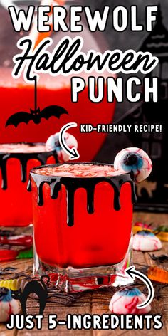 the halloween punch recipe is ready to be eaten