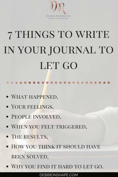 Things To Write, Journal Writing Prompts, Self Care Activities, Journal Writing, Self Improvement Tips, Emotional Health, Journal Prompts, Let Go