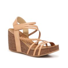 Blowfish Malibu-Heidi Wedge Sandal Lift warm weather looks with stylish appeal in the Heidi wedge sandal from Blowfish Malibu. This strappy pair features a braided accent and thick platform for eye-catching flair. Strappy Synthetic Wedge Sandals For Vacation, Adjustable Strappy Synthetic Wedge Sandals, Strappy Platform Wedge Sandals For Beach, Leather Wedge Sandals With Braided Straps For Beach, Braided Open Toe Wedge Sandals For Beach, Brown Strappy Synthetic Wedge Sandals, Braided Wedge Sandals For Spring Vacation, Casual Strappy Wedge Sandals For Spring, Casual Heels With Braided Straps For Vacation