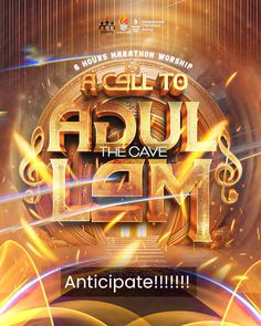 an advertisement for the event called aclu to agul the cave inn with music notes and