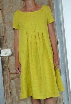 Yoshiko Tsukiori, Linen Dress Pattern, Frock Fashion, Dress Book, Simply Dresses, Plus Size Mini Dresses, Dress Patterns Free, Dusters