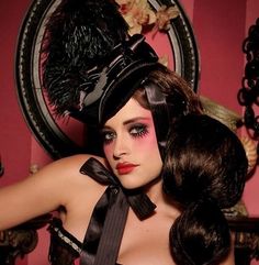 Cabaret Makeup, Moulin Rouge Costumes, Burlesque Makeup, Rouge Makeup, Philip Treacy, Diy Shampoo, Bridal Hat, Riding Hats