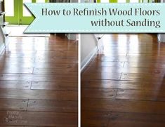 how to refinish wood floors without sanding