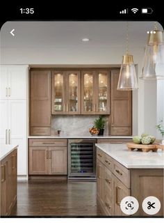 the kitchen is clean and ready to be used as a wine cellar in this home