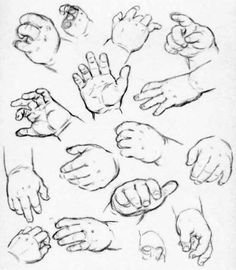 several hands are arranged in the shape of a circle, and each hand has five fingers