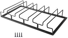 an image of a metal tray with four sections for each section to hold the items