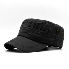 Unisex camper hat adapts to head sizes between 56/60 cm. Adjustable. Main Fabric: 100% Cotton(the inner lining and outer fabric are 100% Cotton, but the inner material of the visor is plastic) Weight: 85 Gr This comfortable cap adds elegance to you in the summer, while protecting your head from the sun. It adapts to any style. Adjustable Snapback Flat Cap For Outdoor, Adjustable Outdoor Snapback Flat Cap, Adjustable Flat Cap Snapback For Outdoor, Military Hat With Flat Bill For Outdoor Activities, Military Flat Bill Hat For Outdoor Activities, Military Style Flat Bill Baseball Cap For Outdoor Activities, Military Style Flat Bill Baseball Cap For Outdoor, Outdoor Flat Cap, Casual Windproof Hat For Camping