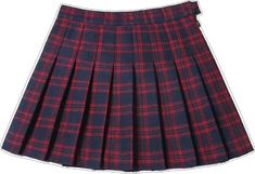 Preppy Plaid Mini Skirt For School, Plaid Skirted Skort For School, School Fitted Plaid Mini Skirt, School Uniform Plaid Skort, School Uniform Plaid Skort For School, Fitted Plaid Tennis Skirt For School, Plaid Pleated Cotton Skort, Plaid School Uniform Skort, Preppy Plaid Pleated Skort