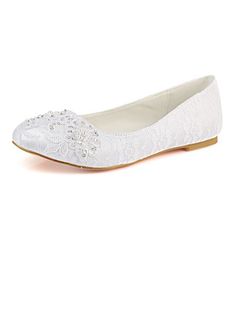 JJ's House Rhinestone Lace Women's Flat Heel Wedding Fall Spring Wedding Flats Bridal Shoes Junior Bridesmaid Shoes Elegant Satin Slip On Round Toe Wedding Shoes. #JJ's House #Rhinestone #Lace #Women's #FlatHeel #Wedding #Fall #Spring #WeddingFlats #BridalShoes #JuniorBridesmaidShoes #Elegant #Satin #SlipOn #RoundToe #WeddingShoes White Lace Flats, Lace Wedding Shoes, Ivory Flats, Elegant Wedding Shoes, Bridal Women, Wedding Shoes Lace, Lace Flats, Fashion Beads, Wedding Flats