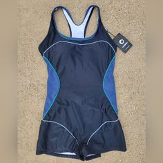 Candies Onesie Quick Drying Shape Retention Black Swimsuit Sz 48/ Large J-80 Fitted Racerback Swimwear With Lined Body, Fitted Black Bodysuit For The Pool, Fitted Black Bodysuit For Pool, Black Sleeveless Sports Swimwear, Black Racerback Swimwear For Beach, Navy Sleeveless Fitted Swimwear, Navy Fitted Swimwear For Workout, Black Stretch Racerback Swimwear, Black Racerback Bodysuit For Swimming