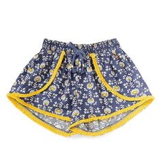 Adorable Floral Shorts New With Tags 100% Rayon Smoke Free Home Matilda Jane, Floral Shorts, Matilda, Boho Shorts, Blue Floral, Blue Yellow, Womens Shorts, Tags, Yellow