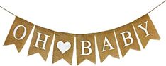 Amazon.com : baby shower Welcome Baby Party, Gender Reveal Party Supplies, Banner Size, Burlap Decor, Baby Banners, Outdoor Party Decorations, Party Garland, Burlap Banner