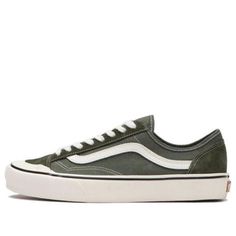 Vans Style 136 Decon VR3 SF 'Olive Khaki' VN0A4BX950K (SNKR/Skate/Unisex/Low Top/Non-Slip/Wear-resistant) Classic Green Skate Shoes For Streetwear, Green Vans Skate Shoes For Skateboarding, Classic Green Vans Sneakers, Classic Green Sneakers For Outdoor, Classic Green Outdoor Sneakers, Vans Style, Low Top, Perfect Pair, Your Perfect