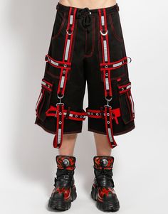 TRIPP NYC - ELECTRO REFLECTOR DARKSTREET PANT Punk Pants Outfit, Cool Punk Outfits, Cyberpunk Cosplay Bottoms With Belt Loops, Tripp Pants Outfit, Alt Outfits Men, Emo Tomboy, Punk Rave Outfits, Tripp Pants, Rave Pants