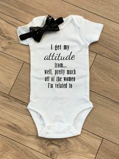 Auntie Things, Accessories Quotes, Newborn Stuff, Girl Onsies, Babies Outfits, Baby Shower Gift Idea, Nest Bed, Girl Clothes Baby, Cute Onesies