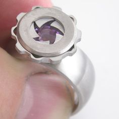 Mechanical Iris Titanium Ring by boonerings on Etsy Mechanical Iris, Iris Ring, Kinetic Jewelry, Gear Ring, Titanium Ring, Titanium Jewelry, Titanium Rings, Men's Rings, May 1