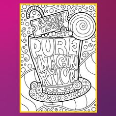 an adult coloring book with the words purrling now on it