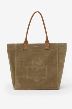 CABAS LOGO YENKY ISABEL MARANT Logo Tote Bag, Suede Tote Bag, Suede Tote, Womens Designer Handbags