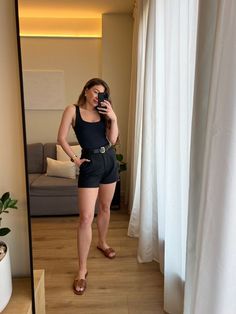 Outfits Com Short, Emily Carey, Looks Pinterest, Shorts Outfits Women, Cute Casual Outfits