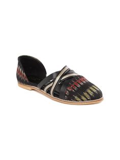 Sunny Black & Red Ikat Woven Handcrafted Ballerinas By Ekta now available at Trendroots The Eclipse, Ikat Print, Best Deal, Ballerinas, Fabric Cotton, Sunnies, Black Red, Espadrilles, Black And Red