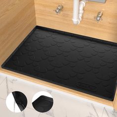 the floor mat is clean and ready to be used in the bathroom or for cleaning