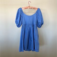 Nwt. Size Small. 100% Linen. Color: Caribbean Blue Brand: Bali Elf Bali Elf’s Strawberry Fields Mini Dress Is Made Of Ultra Soft Linen Fabric And Beautifully Designed With Luxe Puff Sleeves, Smocked Square Shape Back And Elasticated Sleeves On The Shoulders And Cuffs. Handmade And Ethically Produced In Bali. Details: Wide And Low-Cut Oval Neckline Smocked Back Gathered Puff Sleeves Unlined Length: S: 32” Similar: Notperfectlinen, Ozma, Doen, Sezane, Apc, Wolhide, Babaa, Rachel Comey, Baserange, 7115 By Szeki, Isabel Marant, Jesse Kamm, Ilana Kohn, Acne, Loq, Rouje, Nanin, Winden, Steven Alan, Mnz, Freda Salvador, Kordal, No6, Bryr, Maria Stanley, Kowtow, Black Crane, Stine Goya, Ant Blue Puff Sleeve Dress For Daywear, Blue Puff Sleeve Dress For Summer Brunch, Light Blue Puff Sleeve Dress For Day Out, Casual Cotton Puff Sleeve Dress For Brunch, Light Blue Puff Sleeve Dress For Spring, Blue Puff Sleeve Dress For Brunch, Light Blue Casual Puff Sleeve Dress For Spring, Casual Blue Puff Sleeve Dress For Daywear, Blue Cotton Puff Sleeve Dress For Brunch