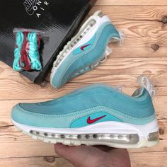 Brand New Nike Air Max 97 Shanghai Kaleidoscope Ice Blue/Red-White Men’s Size 4 / Women’s Size 5.5 Men’s Size 6 / Women’s Size 7.5 Men’s Size 10 / Women’s Size 11.5 Nike Air Max 97 Red White And Blue, White Nike High Tops, Nike Internationalist Women, Nike Air Max Pink, Nike Sb Stefan Janoski, Nike Internationalist, Black High Top Sneakers, Top Sneakers Women, Air Max Women