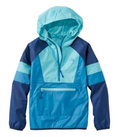 Kids' Wind and Rain Anorak | Jackets & Vests at L.L.Bean Hooded Nylon Raincoat For Outdoor Activities, Weatherproof Long Sleeve Windbreaker For Camping, Functional Nylon Raincoat For Camping, Winter Nylon Raincoat For Camping, Winter Camping Nylon Raincoat, Waterproof Nylon Windbreaker For Camping, Long Sleeve Weatherproof Windbreaker For Camping, Nylon Windbreaker With Drawstring Hood For Hiking, Hooded Nylon Raincoat For Hiking