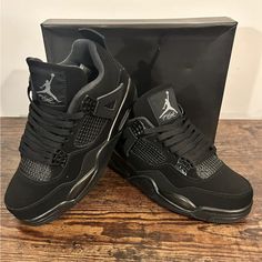 Bought Them For 1,184 And Used Them About Three Times, Don’t Fit Me No More Nike Black Custom Sneakers With Boost Midsole, Black Air Jordan 4 With Rubber Sole For Streetwear, Black High-top Air Jordan 4, Black Leather Low-top Air Jordan 4, Black Leather Air Jordan 4 With Rubber Sole, Nike Jordan Black Lace-up Shoes, Black Nike Jordan Shoes With Round Toe, Nike Black Lace-up Jordan Shoes, Nike Jordan High-top Black Shoes