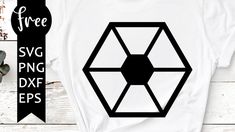 a t - shirt that has the shape of a hexagonal object on it