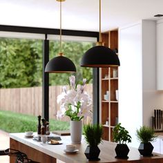 the kitchen is clean and ready to be used as a dining room or living room