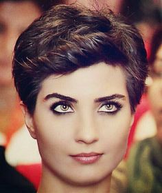 Tuba Buyukustun Pixie Bob Hairstyles, Very Short Hair, Girl Short Hair, Short Hair Haircuts, Short Hair Styles Pixie, Short Hair Cuts For Women