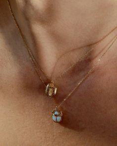 Scarab Hieroglyph, Divine Manifestation, Scarab Pendant, Early Morning Sun, Egypt Jewelry, Scarab Beetle, Pamela Love, Dainty Chain