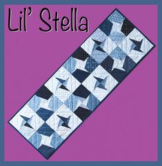 an image of a quilted book cover with the words lil'stella on it