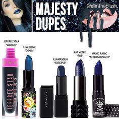 Kylie Jenner lip kit dupe Majesty Kylie Jenner Lips