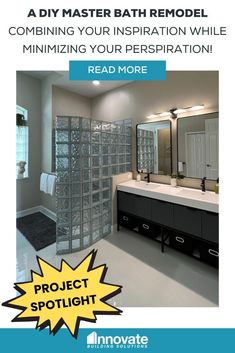 a bathroom remodel is featured in this ad