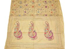 About this item Vintage Indian West Bengal Peacock Hand Embroidery Saree 100% Pure Silk Tie & Dye Sari Kantha 50% Shipping off on additional item, Buy 4 get 1 free. Contact me for wholesale (>20) What A Beautiful Masterpiece Of A Saree. Base Fabric Is Pure Silk In Cream Color With Amazing Tie And Dye Work. All Over Saree Adorned With Floral And Paisley Design With Multi Color Thread Work. Traditional Kantha Work Is The Highlight Of The Saree. Kantha : Kantha Is A Hand Embroidery Style Tra Silk Thread Embroidered Saree Fabric, Multicolor Embroidered Raw Silk Dupatta, Semi-stitched Tussar Silk Embroidered Fabric, Raw Silk Dupatta With Multicolor Embroidery, Bollywood Style Embroidered Fabric With Motifs, Semi-stitched Embroidered Fabric With Motifs, Bollywood Style Semi-stitched Dupatta With Peacock Design, Festive Embroidered Paithani Silk Dupatta, Bollywood Style Dupatta With Peacock Design