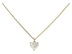 Kate Spade New York My Love Pendant Necklace - Necklace : Pearl - June : Flaunt a chic and dainty look by accessorizing it up with the Kate Spade New York My Love Pendant Necklace. Gold-plated metal construction. Heart-shaped cubic zirconia pendant charm. signature lobster claw closure. Dust bag included. Imported. Measurements: Chain Circumference: 16 in Adjuster Length: 3 in Pendant Height: 2 5 in Pendant Width: 1 5 in Weight: 0.1 oz Preppy Pink, Aesthetic Jewelry, Love Pendant, Necklace Pearl, Necklace Necklace, Pink Wedding, Flower Pendant, Metal Construction, Necklace Gold