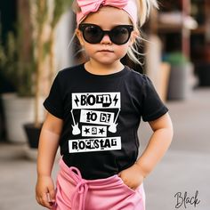 Toddler Tshirt - Born to be a Rockstar - Kids Retro TShirt - Retro Vintage Natural Infant, Toddler Rocker Tee, Kids Rocker Shirt - - - - - - - - - - - - - - - - - - - - - - - - - - - - - - - - - - - - - - - - - - - - - - - - - ♥ PRODUCT DETAILS ♥ ＊100% Airlume combed and ringspun cotton (fiber content may vary for different colors) ＊Extra light fabric (3.9 oz/yd² (132 g/m ＊Tear-away label ♥ CARE INSTRUCTIONS ♥ ＊Machine wash cold, INSIDE OUT, gentle cycle ＊Wash with mild detergent and similar col