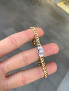 14K Solid Gold Solitaire Cuban Bracelet / Gift For Mom / Jewelry For Women * Gold KT: 14K Solid Gold * Gold Color: 14k Yellow Gold * Stone: Cz Follow on Instagram - @bayargold.tr My Web Site - https://www.bayargold.com/ * Bayar Gold is a fine jewelry company. Please do not hesitate to ask us questions. We are always here to help you. * All items are packed in the high-quality jewelry box. The gift message is available. Please let us know what to write by leaving us a note at checkout. * Gift wrapping available.  Express shipping * United States: 4-6 business days * Canada: 4-6 business days * Europe: 4-6 business days * Australia: 4-6 business days * UK: 4-6 business days * Worldwide: 2-7 business days Want to find out more? Check out my shop ▶ https://etsy.me/3yqthdk Go Directly My Sectio White Gold Diamond Bracelets, Tarnish Resistant, Yellow Gold Diamond Cut Cuban Link Bracelet Gift, Round Diamond Chain Bracelet Tarnish Resistant, Gold Diamond Cut Cuban Link Bracelet, 14k Gold Bangle With Vvs Clarity, Yellow Gold Cubic Zirconia Chain Bracelet, Tarnish Resistant White Gold Round Chain Bracelet, Tarnish-resistant White Gold Round Chain Bracelet, Yellow Gold Diamond Cuban Link Bracelets