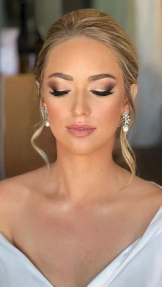 Wedding Makeup For Blue Eyes, Wedding Makeup Bride, Bridesmaid Hair Makeup, Bridal Makeup Natural, Wedding Day Makeup