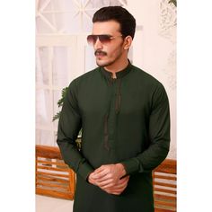 Shalwar Kameez Premium Blended Fabric  Color Green Italian Thread  Self Fabric Fabric Buttons or Metal Buttons Finest Stitch Branded Design Custom Sizes are also available. Indian Men, Indian Man, Photography Pricing, Salwar Kameez Designs, Mens Formal, Shalwar Kameez, Wedding Collection, Mens Costumes, Salwar Kameez