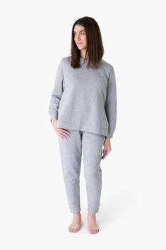 heather-grey Double-lined Hood Athleisure Sweatshirt For Loungewear, Hooded Moisture-wicking Sweatshirt For Loungewear, Maternity Long Sleeve Sleepwear, Cotton Crew Neck Maternity T-shirt, Cotton Long Sleeve Nursing-friendly Sleepwear, Xl Girls, V Neck Midi Dress, New Mothers, Oversized Sweatshirt