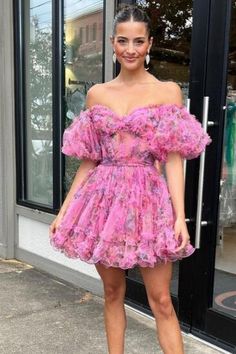 Printed Ruffled Short Homecoming Dress with Ballon Sleeves and Sheer C – DressesTailor A-line Puff Sleeve Dress With Ruffles For Party, Puff Sleeve Ruffle Dress For Prom Season, Prom Season Puff Sleeve Dress With Ruffles, Feminine Puff Sleeve Corset Dress With Ruffles, Fitted Bodice Corset Dress With Puff Sleeves And Ruffles, Feminine Corset Dress With Puff Sleeves And Ruffles, Fitted Puff Sleeve Corset Dress With Ruffles, Spring Party Corset Dress With Puff Sleeves, Voluminous Puff Sleeve Dress With Ruffles For Party