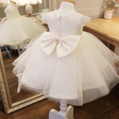 Only $64.99, Flower Girl Dresses Cute White Puffy Toddler Flower Girl Dress Ballgown Pageant Dress #TG7081 at #GemGrace. View more special Flower Girl Dresses now? GemGrace is a solution for those who want to buy delicate gowns with affordable prices. Free shipping, 2018 new arrivals, shop now to get $5 off! Lace Princess Dress Ball Gown For Dress-up, Spring Floral Applique Ball Gown Dress, Fitted Princess Dress With Bow For Dress-up, Spring Ball Gown Dress With Floral Applique, Elegant Spring Tutu Dress With Bow, Princess Style Dresses With Floral Applique For Pageants, Fitted Tulle Dress For Dress-up, Tulle Dress With Lace Trim For Dress-up, Princess Style Fitted Dress With Bow