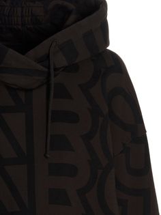 Cotton hoodie with all over 'Monogram' pattern, kangaroo pocket, and long sleeves.MARC JACOBS'Monogram' hoodieoversize fit Casual Monogram Print Sweatshirt For Winter, Monogram Hoodie, Hoodie Oversize, American Fashion Designers, S Monogram, Crossbody Tote Bag, Logo Sweatshirt, Oversized Hoodie, Crossbody Tote