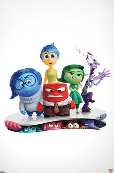 an advertisement for the disney pixas movie, featuring characters from monsters and aliens