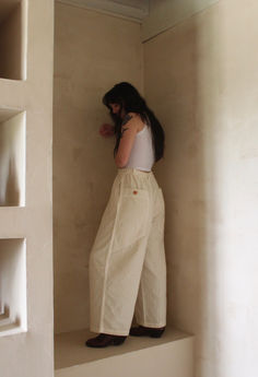 On sale now! Shop the Mikia Pant from Atelier Delphine while supplies last at shopnanin.com. Cotton Harem Pants Relaxed Fit For Everyday, Relaxed Fit Linen Parachute Pants For Loungewear, Relaxed Fit Cotton Pants With Slip Pockets, High-waisted Relaxed Fit Parachute Pants In Beige, Beige High-waisted Parachute Pants, Beige High-waisted Parachute Pants With Relaxed Fit, Beige Relaxed Fit High-waisted Parachute Pants, Relaxed Fit Summer Pants With Slip Pockets, Artist Uniform